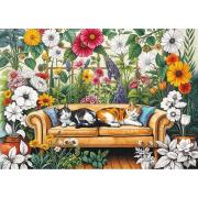 Puzzle Trefl Creative Jardim De Laranjas Para Gatos de 500 Peças