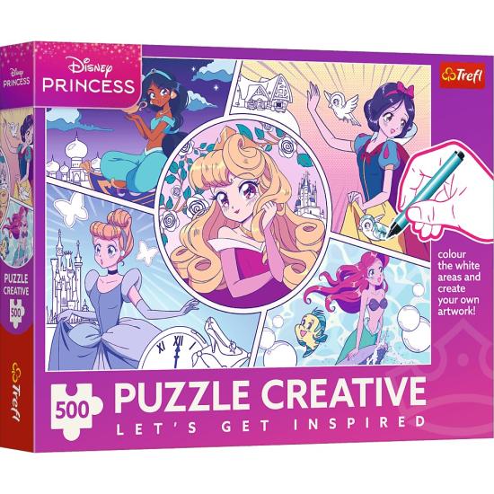 Puzzle Trefl Creative Princesas Da Disney de 500 Peças