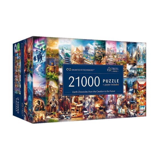 Puzzle Trefl Crônicas da Terra: Da Criação ao Futuro 21000 peças