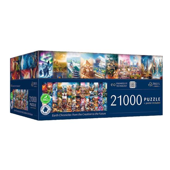 Puzzle Trefl Crônicas da Terra: Da Criação ao Futuro 21000 peças