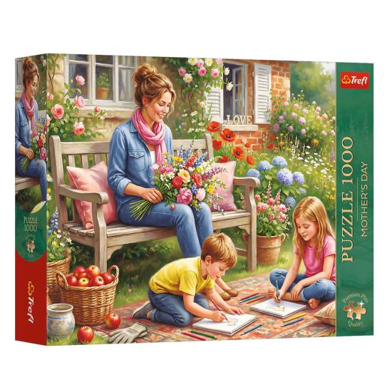 Puzzle Trefl Dia Das Mães: Família No Jardim de 1000 Peças