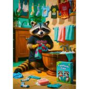 Puzzle Trefl Dia de Lavandaria do Guaxinim 1000 Peças