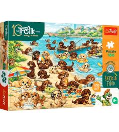 Puzzle Trefl Dachshunds E Trefliks XXL de 100 Peças