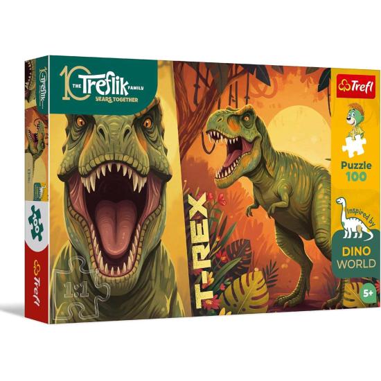 Puzzle Trefl Dino T-Rex XXL de 100 Peças