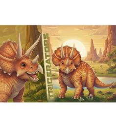 Puzzle Trefl Dino Triceratops XXL de 100 Peças