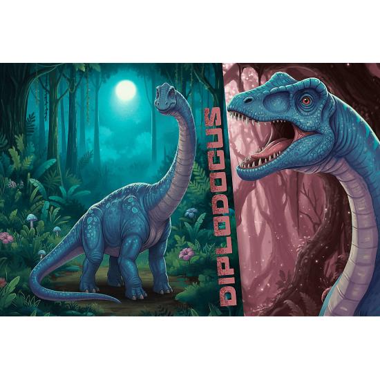 Puzzle Trefl Diplodoco XXL de 100 Peças