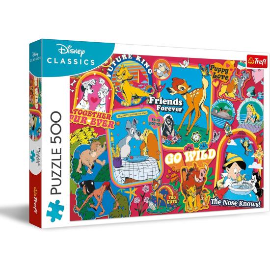 Puzzle Trefl Disney: Ao longo dos anos de 500 Peças