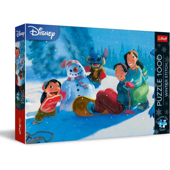 Puzzle Trefl Disney Stitch de Inverno 1000 Peças