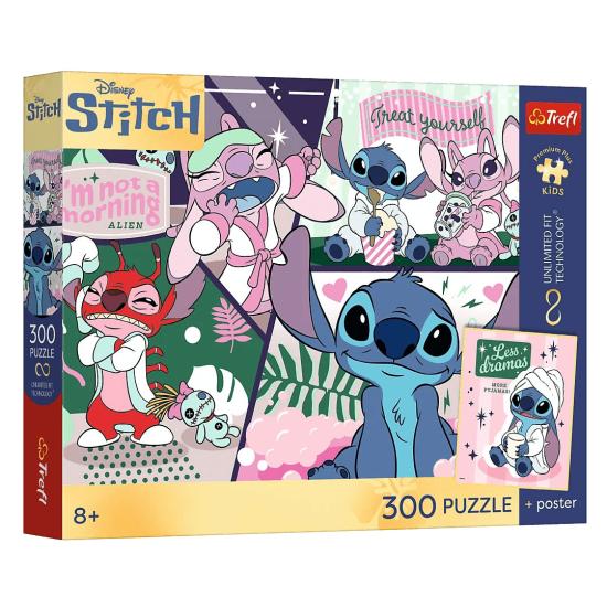 Puzzle Trefl A Dupla Cósmica Lilo Stitch XXL de 300 Peças