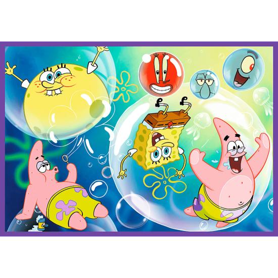 Puzzle Trefl O Mundo Maluco Do Bob Esponja XXL de 4x250 Peças