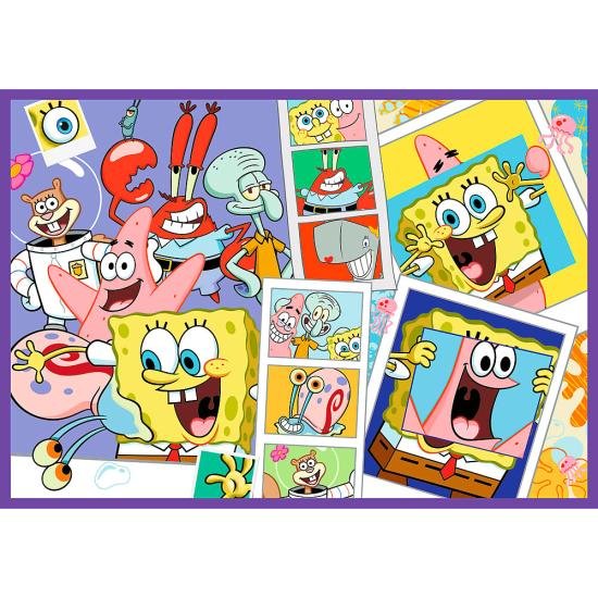 Puzzle Trefl O Mundo Maluco Do Bob Esponja XXL de 4x250 Peças