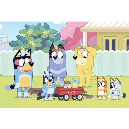 Puzzle Trefl O Mundo Feliz da Bluey XXL de 100 Peças