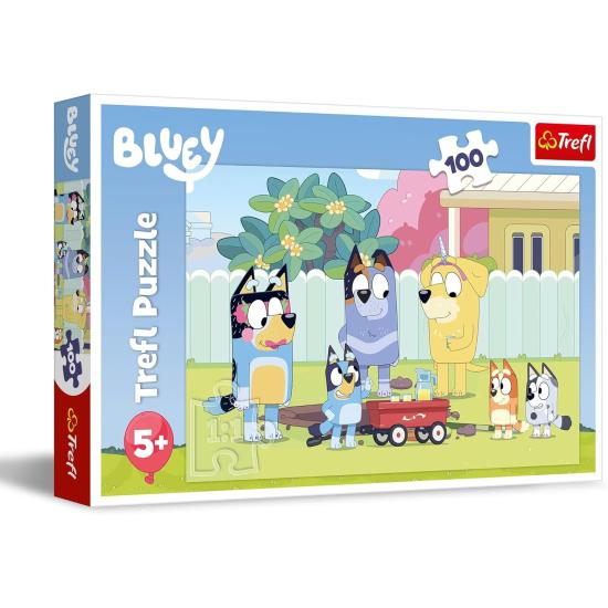 Puzzle Trefl O Mundo Feliz da Bluey XXL de 100 Peças