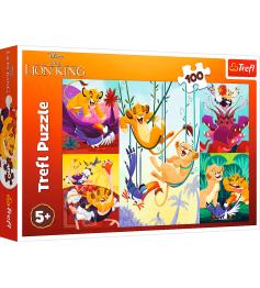 Puzzle Trefl O Corajoso Rei Leão XXL de 100 Peças