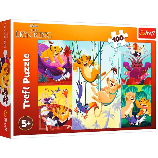 Puzzle Trefl O Corajoso Rei Leão XXL de 100 Peças