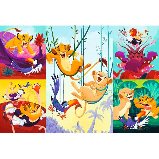 Puzzle Trefl O Corajoso Rei Leão XXL de 100 Peças