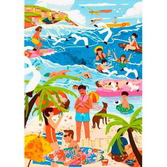 Puzzle Trefl No Calor da época de Férias 1000 Peças