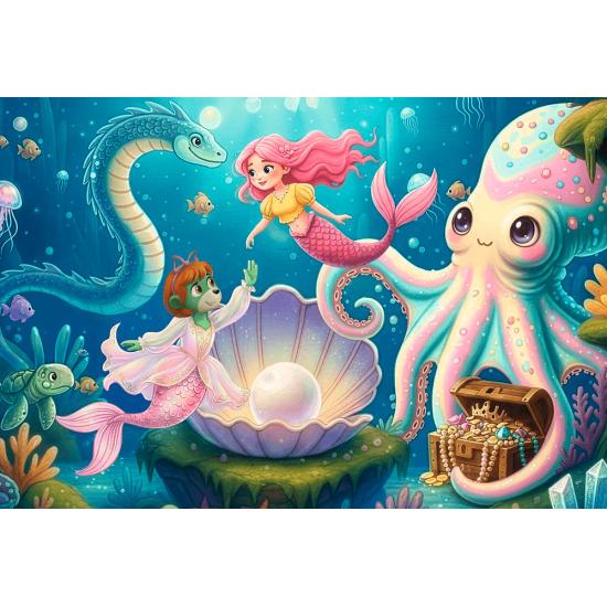 Puzzle Trefl Na Terra Das Sereias XXL de 100 Peças