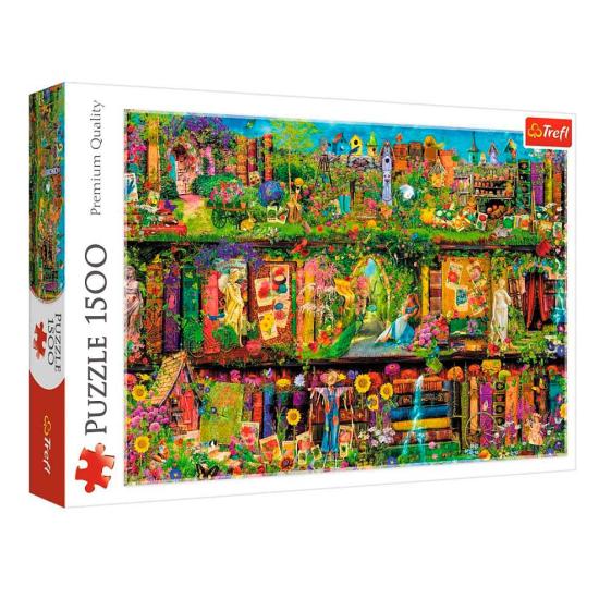 Puzzle Trefl Prateleira de Conto de Fadas de 1500 peças