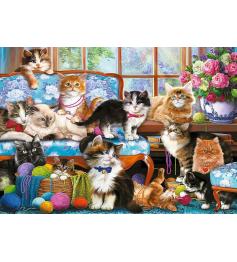 Puzzle Trefl Família de Gatos de 500 Peças