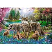 Puzzle Trefl Wolf Família 1000 Peças