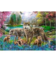 Puzzle Trefl Wolf Família 1000 Peças