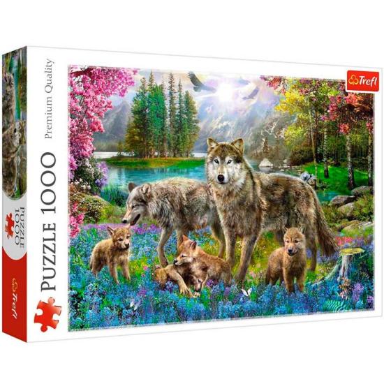Puzzle Trefl Wolf Família 1000 Peças