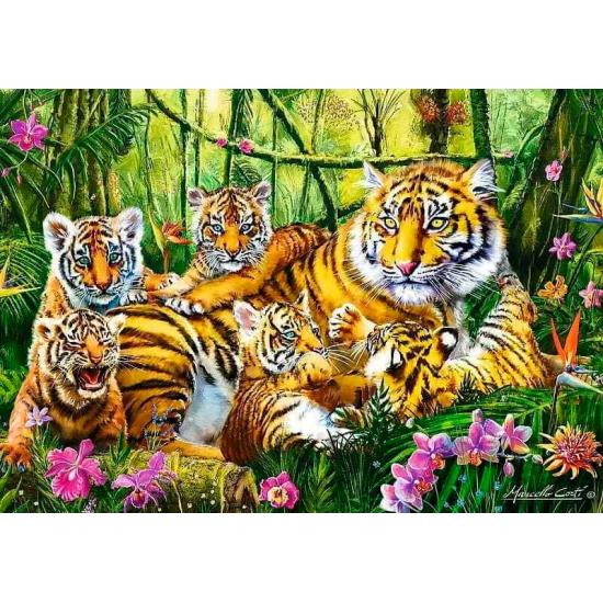 Puzzle Trefl Família de Tigres de 500 Peças
