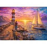 Puzzle Trefl Farol Ao Pôr Do Sol de 500 Peças