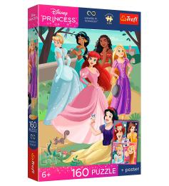 Puzzle Trefl Festa Encantada Princesas Disney de 160 Pçs