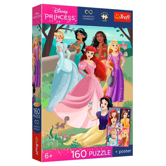 Puzzle Trefl Festa Encantada Princesas Disney de 160 Pçs