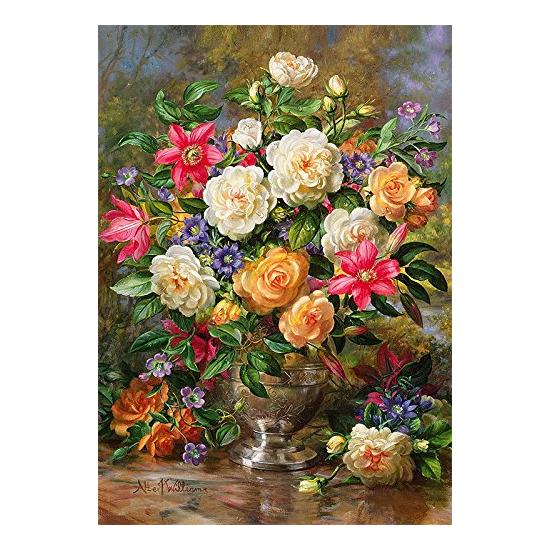 Flores de Puzzle Trefl para a rainha Elisabeth 4000 peças