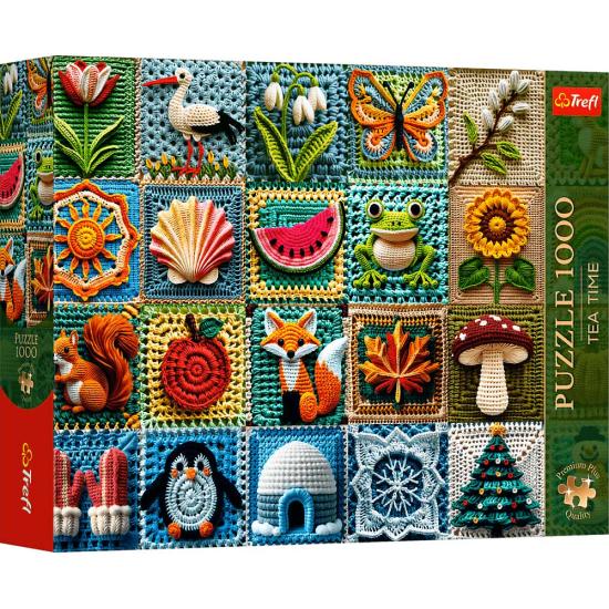 Puzzle Trefl Crochê - Quatro Estações 1000 Peças