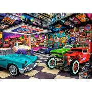 Puzzle Trefl Garagem para colecionadores de automóveis 1000 Peça