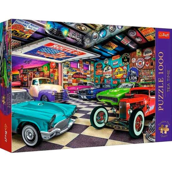 Puzzle Trefl Garagem para colecionadores de automóveis 1000 Peça
