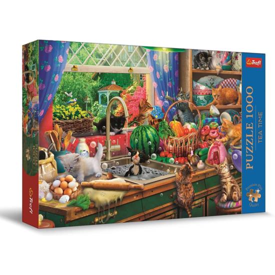 Puzzle Trefl Gatinhos Encrenqueiros 1000 Peças