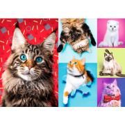 Puzzle Trefl Gatos Felizes de 1.000 peças