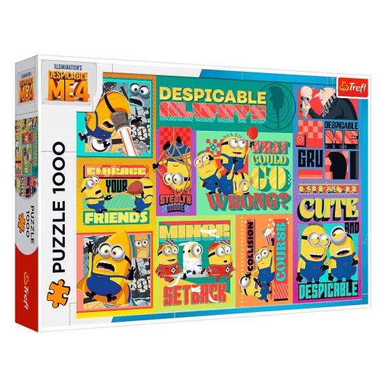 Puzzle Trefl Gru e Minions 4 de 1000 Peças