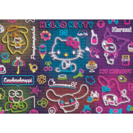 Puzzle Trefl Neon Hello Kitty  de 500 Peças