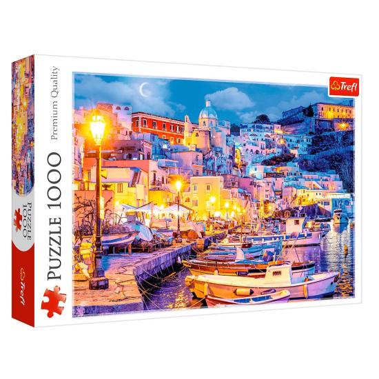Puzzle Trefl Ilha De Procida À Noite, Itáliade 1000 Peças
