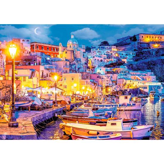 Puzzle Trefl Ilha De Procida À Noite, Itáliade 1000 Peças