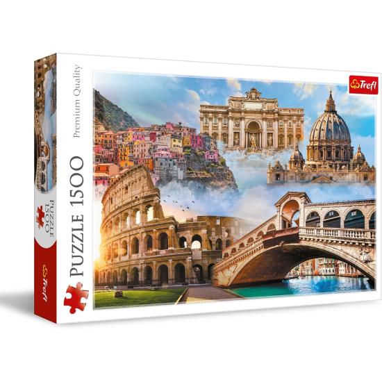 Puzzle Trefl Lugares Favoritos de Itália de 1500 Peças Puzzle Trefl Lugares Favoritos de Itália de 1500 Peças