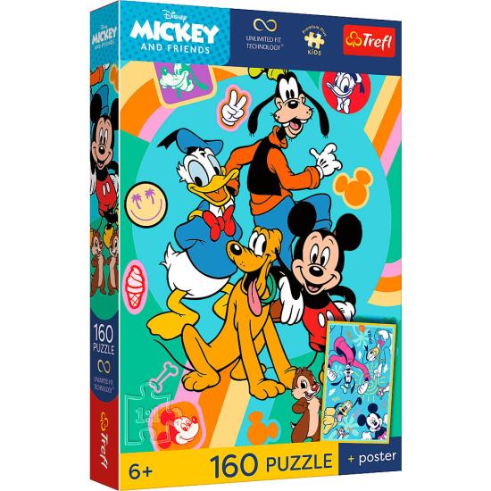 Puzzle Trefl Hora Do Ratinho Mickey de 160 Pçs
