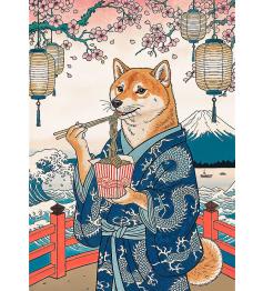 Puzzle Trefl Meditação Com Macarrão Do Shiba 500 Peças