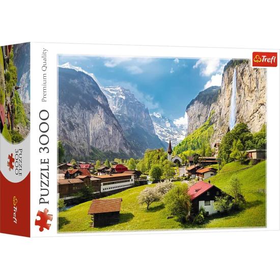 Puzzle Trefl Lauterbrunnen, Suíça de 3000 Peças Puzzle Trefl Lauterbrunnen, Suíça de 3000 Peças