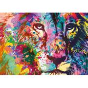 Puzzle Trefl Leão Colorido de 1000 Peças