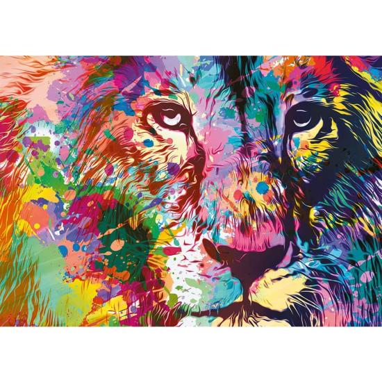 Puzzle Trefl Leão Colorido de 1000 Peças Puzzle Trefl Leão Colorido de 1000 Peças