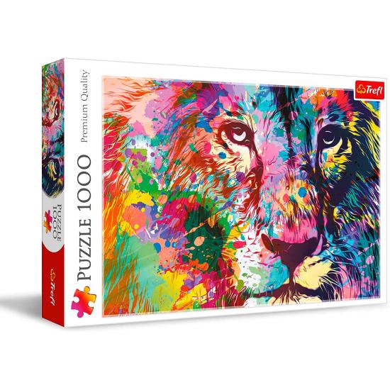 Puzzle Trefl Leão Colorido de 1000 Peças Puzzle Trefl Leão Colorido de 1000 Peças