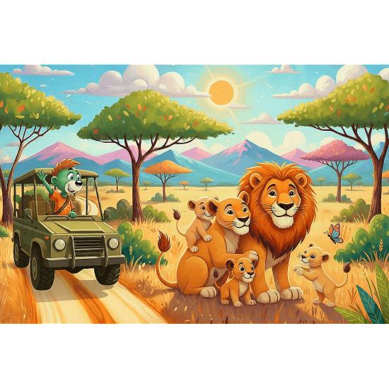Puzzle Trefl Leão XXL de 100 Peças