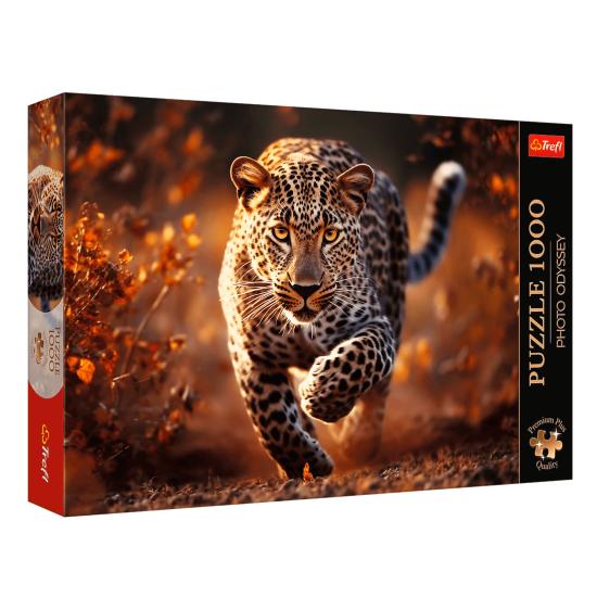 Puzzle Trefl Leopardo Selvagem de 1000 Peças